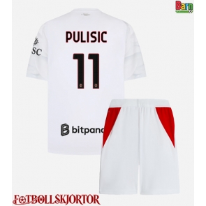 AC Milan Christian Pulisic #11 Borta Kläder Barn 2026-27 Kortärmad (+ Korta byxor)